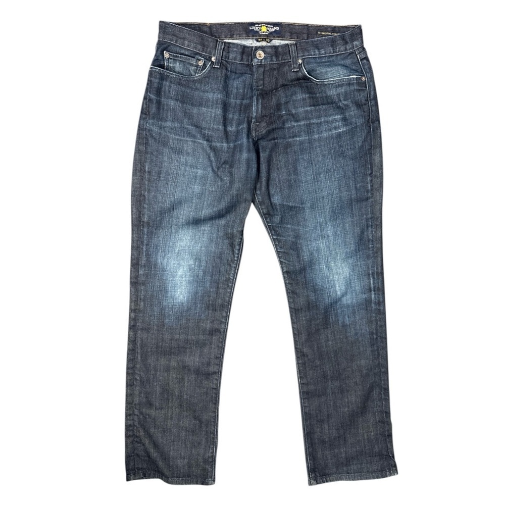 Lucky Brand Men's 221 Original Straight Classic Jeans Blue Mid Rise Denim 36x32